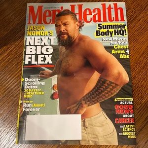 Men’s Health Magazine - May June 2023 Jason Momoa NO LABEL aquaman mens fitness